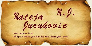 Mateja Juruković vizit kartica